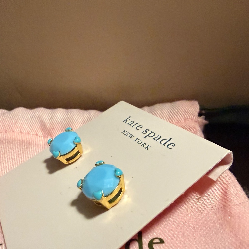 Kate Spade turquoise earrings - Picture 6 of 7